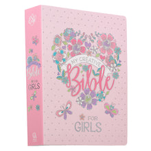 Load image into Gallery viewer, Pink Floral Heart Flexcover My Creative Bible for Girls - an ESV Journaling Bible
