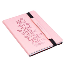 Load image into Gallery viewer, My Soul Finds Rest Flexcover Dotted Journal with Elastic Closure – Psalm 62:1

