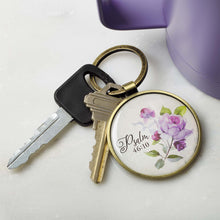 Load image into Gallery viewer, Be Still and Know Key Ring in a Tin - Psalm 46:10
