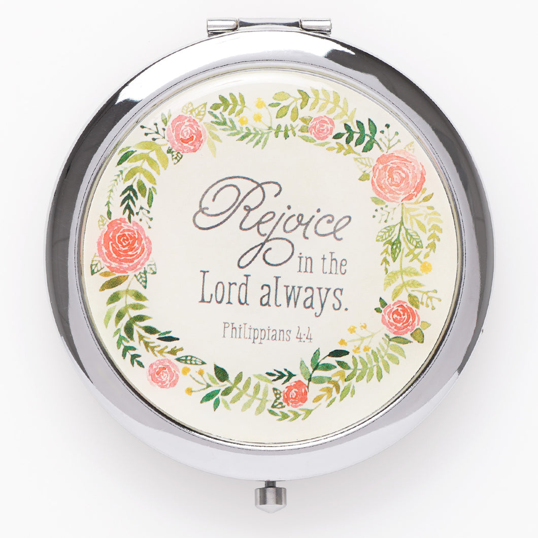 Compact Mirror-Rejoice in the Lord Philippians 4:4