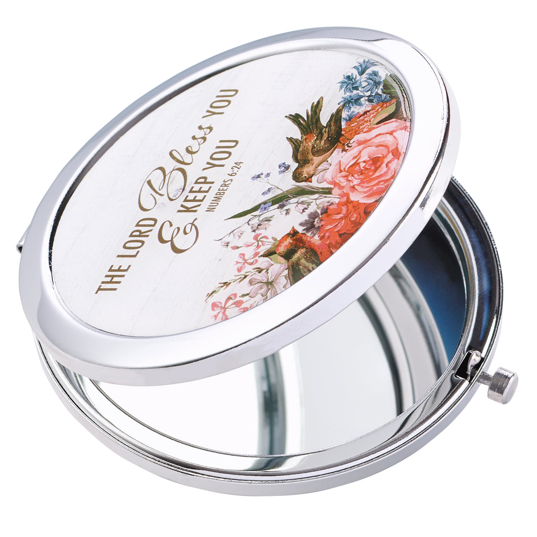 Compact Mirror Bless You & Keep You Numbers 6:24