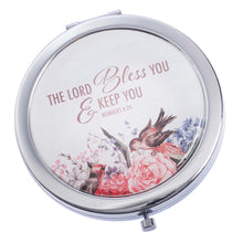 Load image into Gallery viewer, Compact Mirror Bless You &amp; Keep You Numbers 6:24
