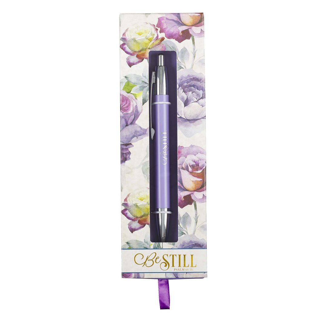 Be Still and Know Lavender Purple Classic Ballpoint Pen