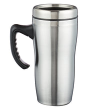 Load image into Gallery viewer, Blessed is the Man Stainless Steel Travel Mug With Handle - Psalm 84:5
