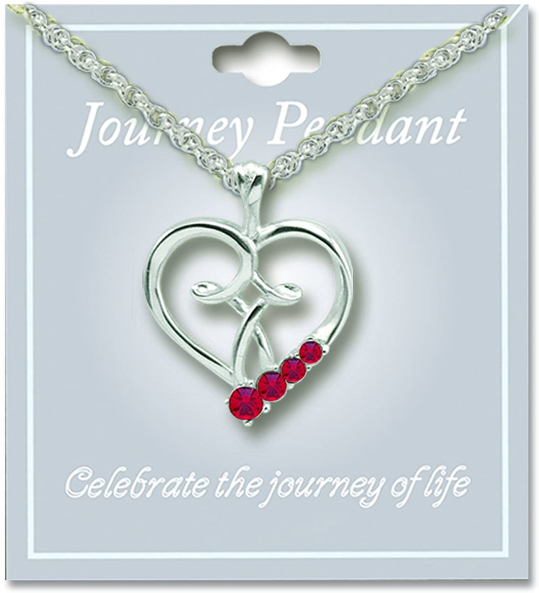 July Birthstone Pendant Necklace