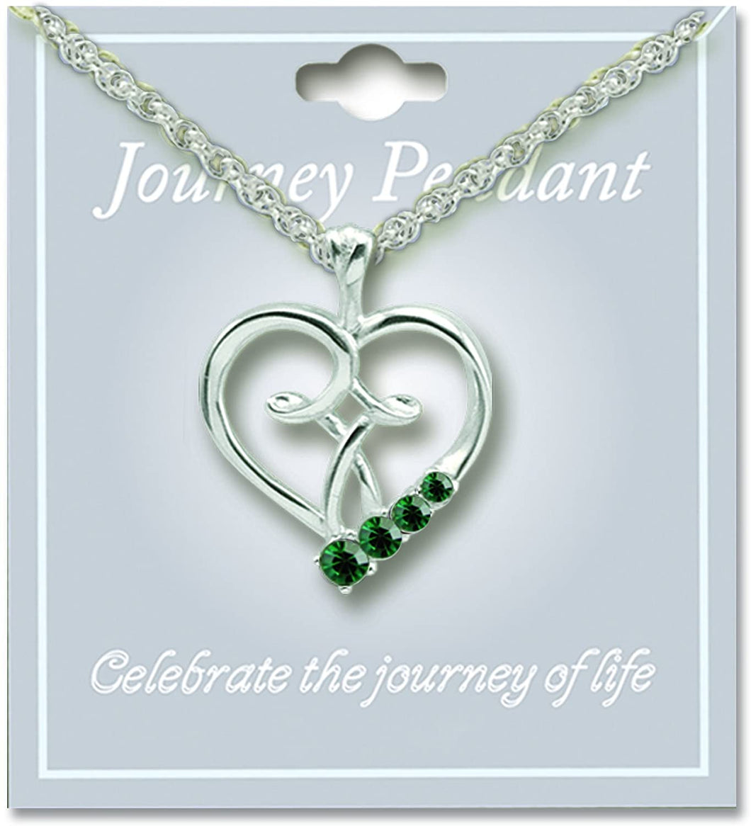 May Birthstone Pendant Necklace