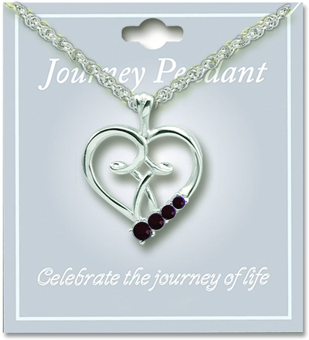 January Birthstone Pendant Necklace