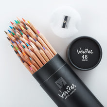 Load image into Gallery viewer, Veritas Coloring Pencils in Cylinder- Set of 48
