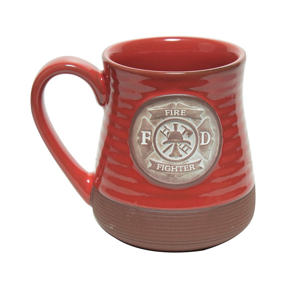 Abbey Gift Firefighter Pottery Mug