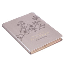 Load image into Gallery viewer, Strength &amp; Dignity Slimline Taupe Faux Leather Journal – Proverbs 31:25
