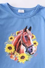 Load image into Gallery viewer, Horse Sunflower Ruffle Set
