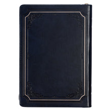 Load image into Gallery viewer, Be Strong and Courageous Black Classic Journal with Zippered Closure - Joshua 1:9
